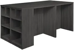 2 Person Standing Desk with Storage - Legacy