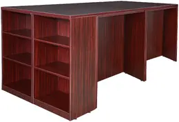 2 Person Standing Desk with Storage - Legacy