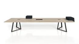 Rectangular Conference Table with Power Modules