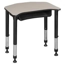 Height Adjustable Classroom Desk with Storage - Ferris
