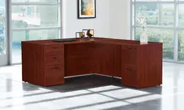 L Shaped Desk with Drawers - Napa