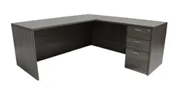 L Shaped Office Desk - Amber