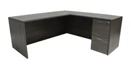 L Shaped Desk - Amber