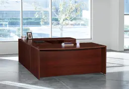 Bow Front U Shaped Desk - Napa