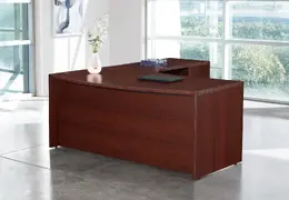 Bow Front L Shaped Desk - Napa