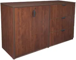 Lateral File Credenza with Shelves - Legacy