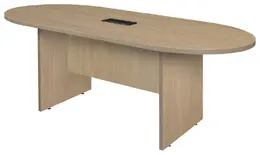Racetrack Conference Table with Power - Amber