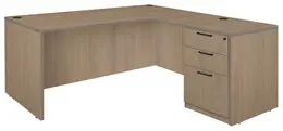 L Shaped Desk - Amber