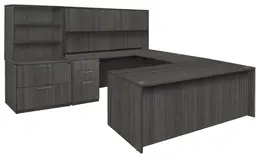 U-Shaped Office Desk - Amber