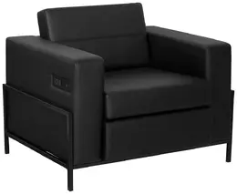 Office Club Chair with Power - Work Smart