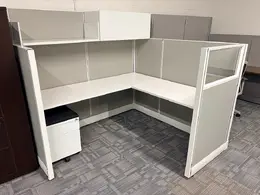 L Shaped Cubicle Workstation - Systems Series