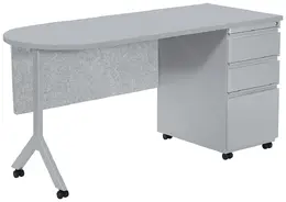 Mobile School Desk with Drawers - OSP Furniture