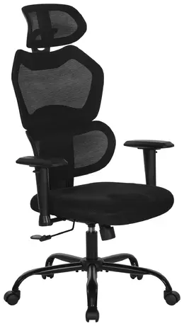 Mesh Back Office Chair with Headrest - Work Smart
