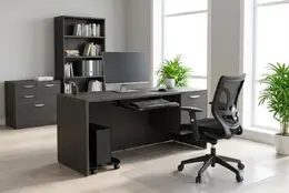 Rectangular Desk with Storage - HL