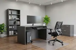 Computer Desk with Storage - HL