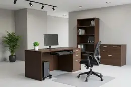Office Desk with Storage - HL