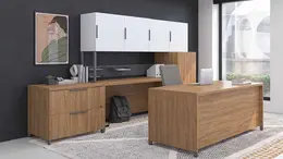 Office Desk with Storage Set - Quad