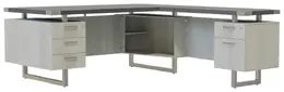 L Shaped Desk with Drawers - Mirella