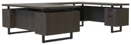 U Shaped Desk with Drawers - Mirella
