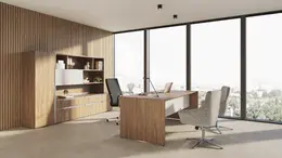 Office Desk with Storage Set - Quad