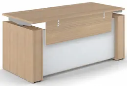 Standing Desk with Glass Modesty Panel - Elevare