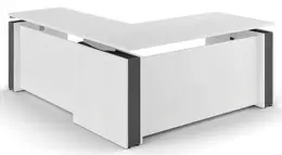 L Shaped Sit Stand Desk - Elevare