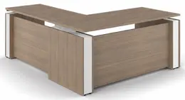 L Shaped Sit Stand Desk - Elevare
