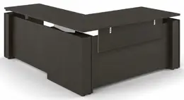 Standing L Desk with Modesty Panel - Elevare