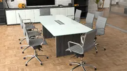 Glass Top Conference Table - Potenza