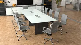 Glass Top Conference Table - Potenza