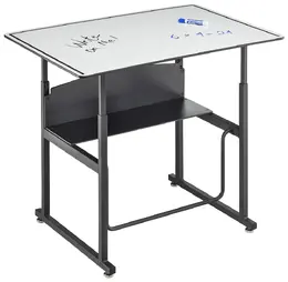 Adjustable Height School Desk with Dry Erase Top - AlphaBetter