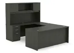 U Shaped Desk with Hutch - HL