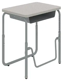 Height Adjustable School Desk with Footrest - AlphaBetter 2.0