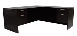 L Shaped Desk with Drawers - PL Laminate