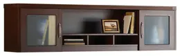 Wall Mounted Hutch with Glass Doors - Aberdeen Series