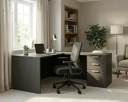 L Shaped Desk with Drawers - HL Series