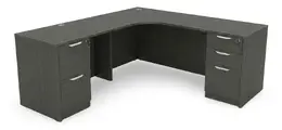 L-Shaped Credenza Desk - HL