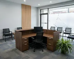L Shaped Reception Desk with Drawers - HL Series