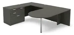 U Shaped Peninsula Desk - HL