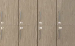 Locker Number Stickers Set of 100 - Co.Lok