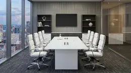 Glass Top Conference Table - Potenza