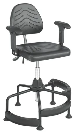 Industrial Drafting Stool with Arms - Task Master
