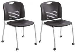 Stacking Chairs with Casters - 2 Pack - VY