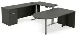 U Shaped Peninsula Standing Desk - HL