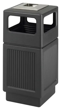 Outdoor Trash Can with Ashtray - Canmeleon