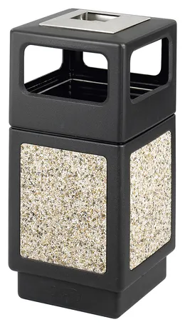 Outdoor Trash Can with Ashtray - Canmeleon