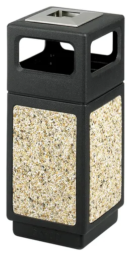 Outdoor Trash Can with Ashtray - Canmeleon