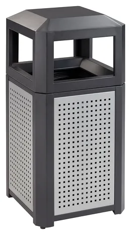 Steel Trash Can with Lid - Evos