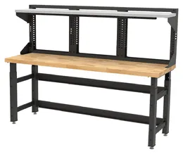 Industrial Workbench with Shelf - TechWorks