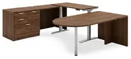 U Shaped Peninsula Standing Desk - HL